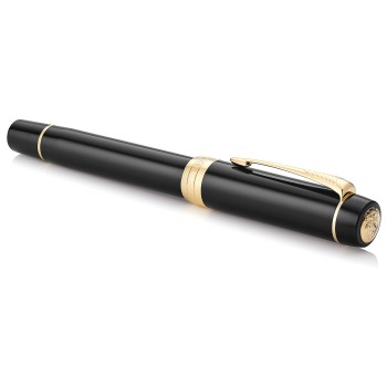 Перьевая ручка Parker Duofold Classic Centennial F77, Black / Gold (Перо F)