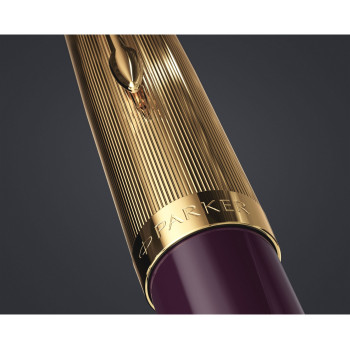 Ручка перьевая Parker 51 Premium, Plum GT (Перо F) 2123516